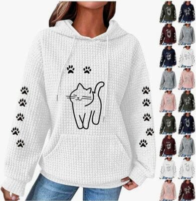 Ybing Waffle Sweatshirt Damen