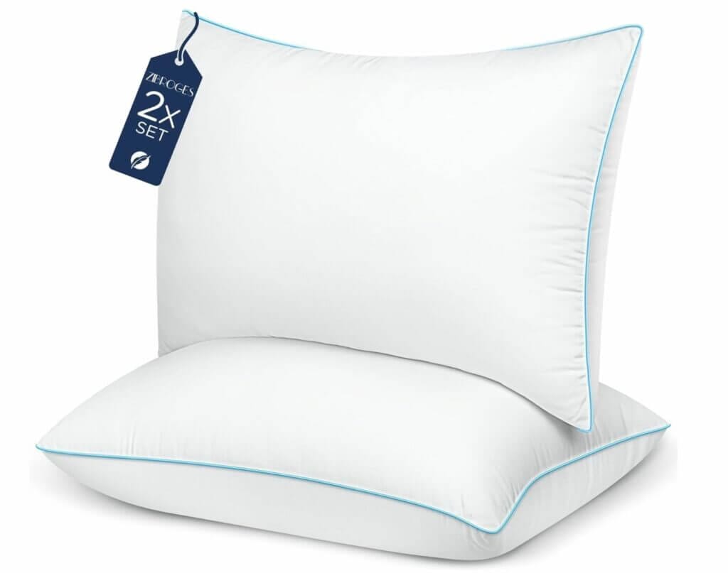 Zibroges Luxus Kopfkissen 40×80 cm 2er Set – 45% Rabatt