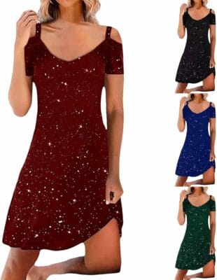 Glitzer Kleid für Damen