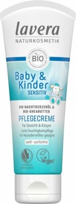 lavera Baby & Kinder Pflegecreme in der 75ml Verpackung 