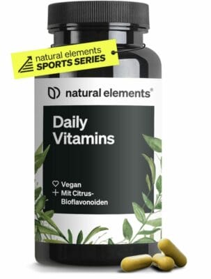 natural elements Daily Vitamins – 120 hochdosierten Multivitamin-Kapseln