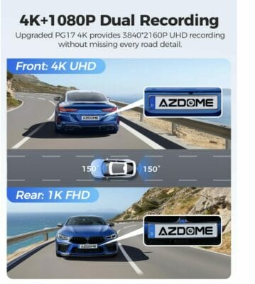 4K Dual Recording Dashcam