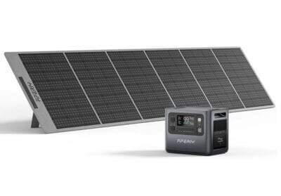 Zuverlässige Powerstation: AFERIY Solar Generator, 2400W, 400W Solarmodule, bis zu 13 Geräte gleichzeitig laden.