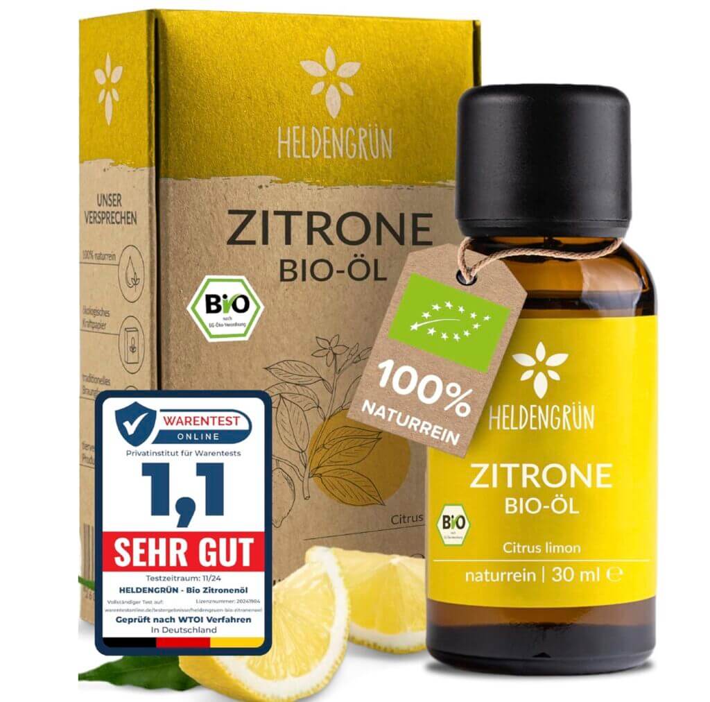 Heldengrün® BIO Zitronenöl – 24% Rabatt