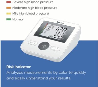 Beurer BM 27: Präzise Blutdruckmessung, Arrhythmie-Erkennung und Manschettensitzkontrolle für genaue Werte.