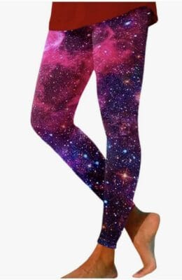 Damen Leggings Galaxy-Print 