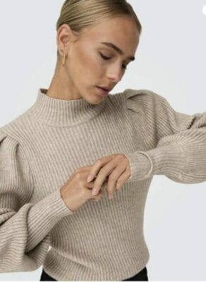 Damen Strickpullover Rollkragen
