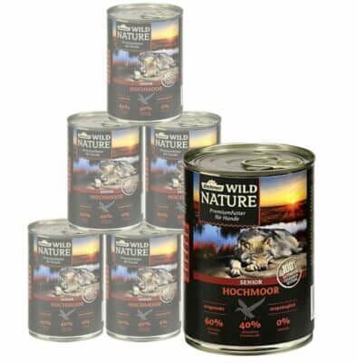 Dehner Wild Nature Hundefutter Hochmoor 6 x 400 g