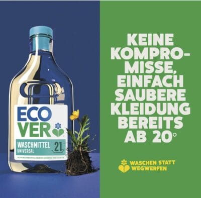 Ecover Feinwaschmittel Wolle & Feines: Sanfte Pflege, 111 Waschladungen, umweltfreundlich, frischer Duft von Wasserlilie.