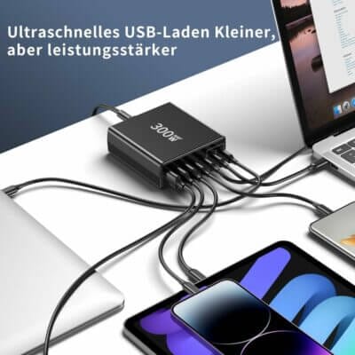 USB C Ladegerät 300W Anwendungsbeispiel