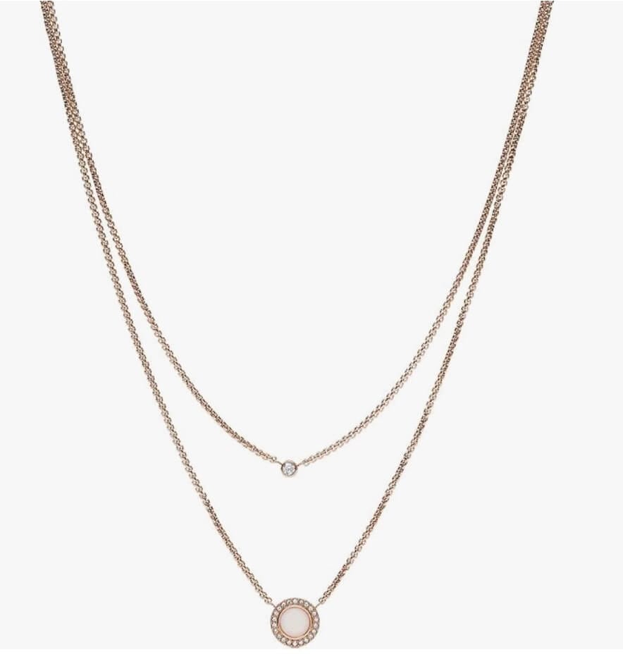 Fossil Damen-Halskette Roségold – 54% Rabatt