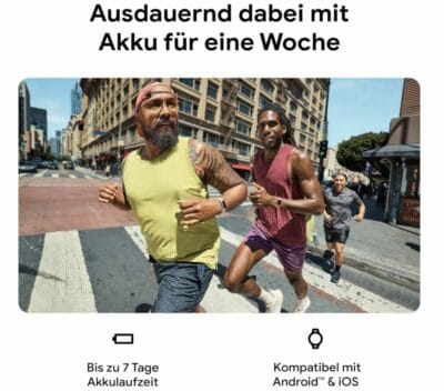 Google Fitbit Charge 6 Aktivitätstracker mit Akku für eine Woche