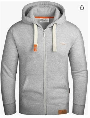 Grin&Bear Hoodie für Herren Sweatshirtjacke grau 