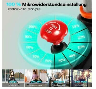 Heimtrainer Einstellmöglichkeiten