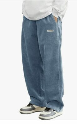 Herren Cordhose Baggy blau