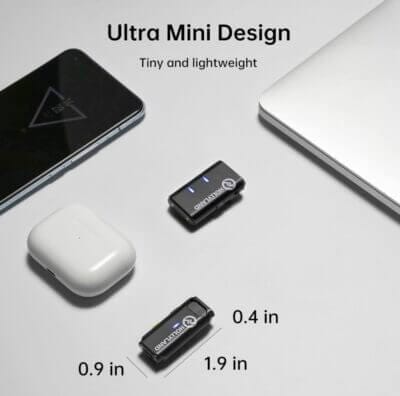 Hollyland Lark M1: Ultra-mini Wireless Lavalier Mikrofon mit aktiver Geräuschunterdrückung und 200m Reichweite.

