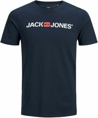JACK & JONES Male T-Shirt Logo Rundhals T-Shirt