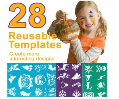 Kinderschminke Set mit Schablonen