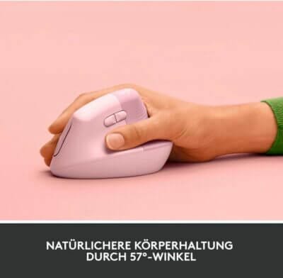 Logitech Lift Vertikale Ergonomische Maus - 32% Rabatt 6 Logitech Lift Vertikale Ergonomische Maus: Komfort und Präzision für tägliche Produktivität, nachhaltig und leise.