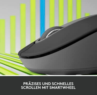 Anpassbare Maus mit langer Batterielaufzeit und SmartWheel - ideal für effizientes Arbeiten.