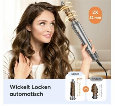 Multistyler Heißluftbürste Anwendung