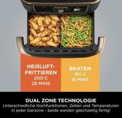 Ninja Foodi FlexDrawer mit Dual Zone Technologie