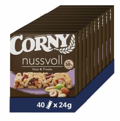 Nussriegel Corny nussvoll Nuss und Traube