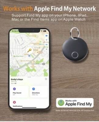 Nie wieder verlorene Gegenstände mit Reyke Smart Tag Pro, kompatibel mit iOS, wasserdicht IP67.