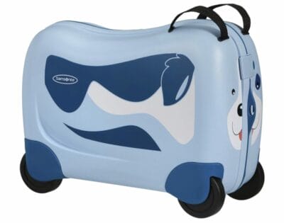 Reisen und spielen mit dem Samsonite Dream Rider Kinderkoffer in Blau - sicher und strapazierfähig.