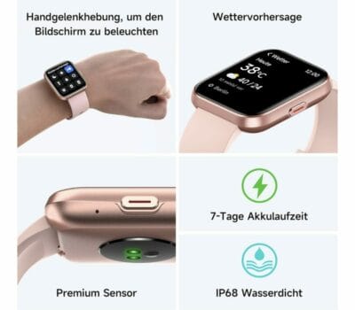 Smartwatch mit Telefonfunktion Details