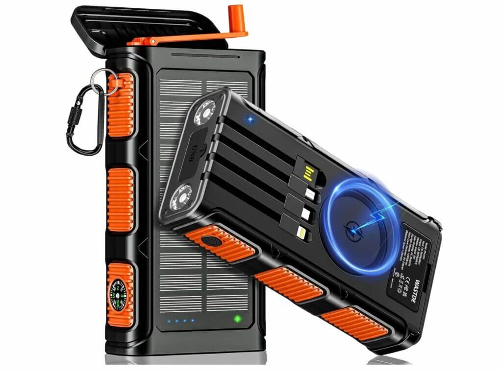 Solar Powerbank 26800mAh mit Handkurbel – 59% Rabatt