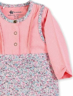 Weiches Jersey-Strampler-Set mit Langarmshirt – perfekt für zarte Babyhaut.
