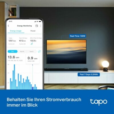 Mit der Echtzeit-Energieüberwachung hilft diese smarte Steckdose, den Stromverbrauch zu optimieren und effizienter zu nutzen.