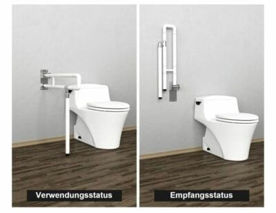 Toiletten Stützgriff an der Wand