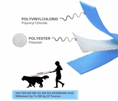 Robuste Hundeleine – 360-Grad-Clip, witterungsbeständig, leicht zu reinigen, perfekt für große und kleine Hunde.