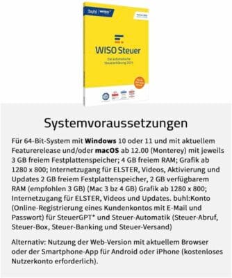 WISO Steuer 2025 - Einfach und schnell zur optimalen Steuererstattung für das Jahr 2024.