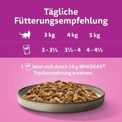Whiskas 1+ Katzennassfutter Ragout Geflügel Auswahl in Gelee - 42% Rabatt 5 Whiskas 1 Katzennassfutter Ragout a