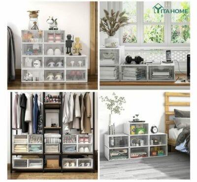 YITAHOME Schuhboxen-Set für eine Vielzahl von Anwendungen