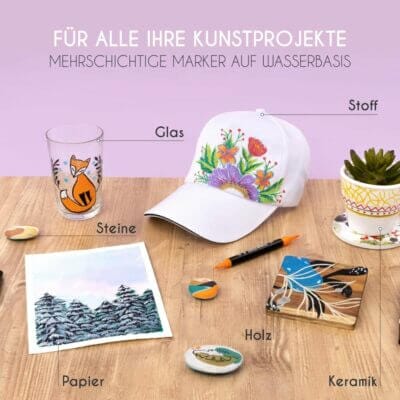 Zenacolor 24 Acrylstifte Einsatzmöglichkeiten