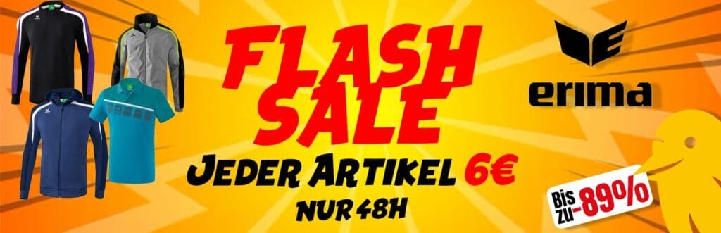 Erima Flash Sale bei Picksport