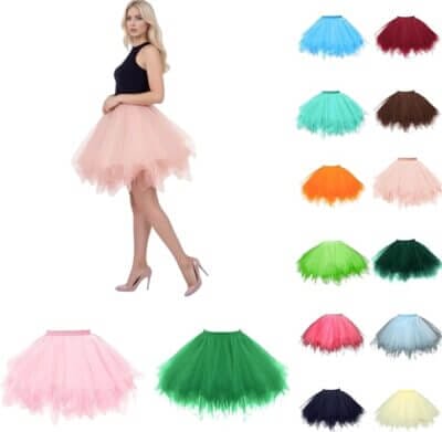 tuellrock damen viele farben