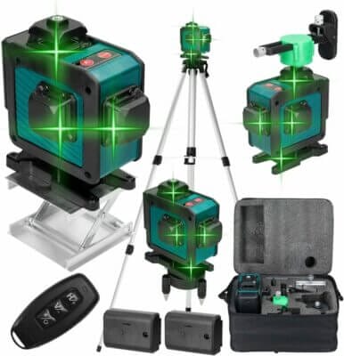 Hochpräziser 4x360°-Linienlaser mit 16 Linien und Selbstnivellierungsfunktion für exakte Ausrichtungen.