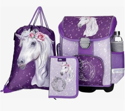 3-teiliges Einhorn Schulranzen-Set für Mädchen