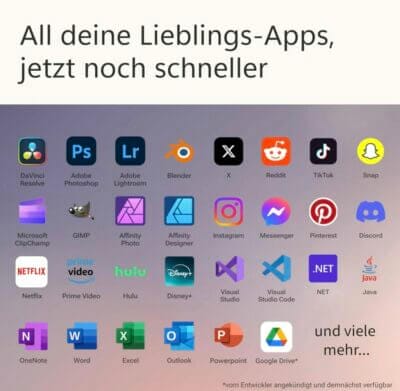 All deine Lieblings-App, jetzt noch schneller