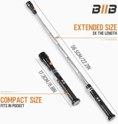 Ausziehbar auf 56,5 cm