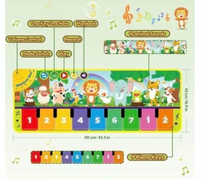 Baby Spiel Musikmatte Details