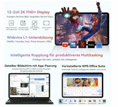 Blackview Tablet funktionale Details