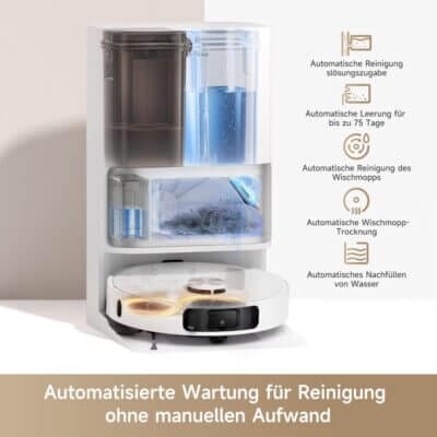 Dreame L10s Ultra Gen 2 Ansicht der vollautomatischen Reinigungsstation