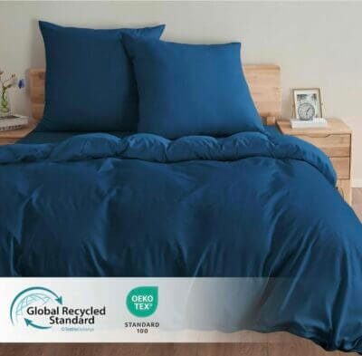 Deconovo Bettwäsche Set dunkelblau