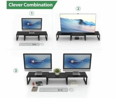 Dual Monitorständer Kombinationsmöglichkeiten